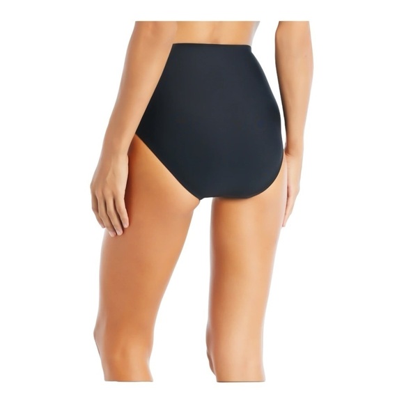 Beyond Control Solid High-Waisted Bikini Bottoms in Black NWOT - Picture 3 of 6